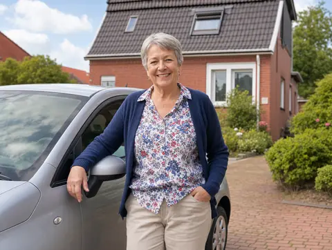 Verkäufer aus Engen mit dem verkauften Fahrzeug